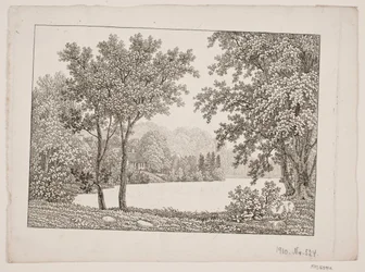 Landschap met meer