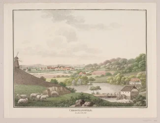Christiansfeld, vanaf de oostelijke zijde