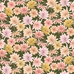 Mojave Woestijn Bloemen patroon