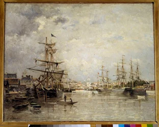 De haven van Caen