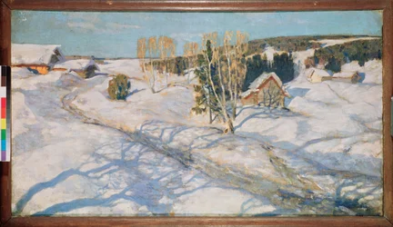 Blauwe sneeuw