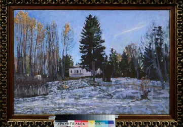 Een oud landgoed. Schilderij van Stanislav Yulianovich Zhukovsky