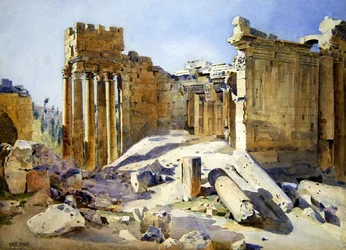 Ruïnes in Baalbek, c.1905