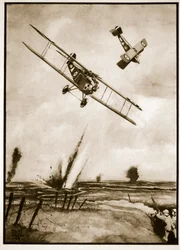 Loopgraaf Strafing, illustratie uit 