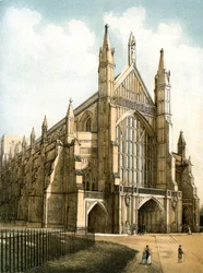 Winchester Kathedraal, Hampshire, ca. 1870