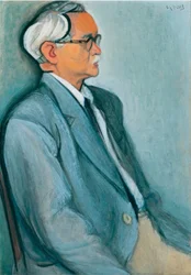 Portret van Abe Yoshishige