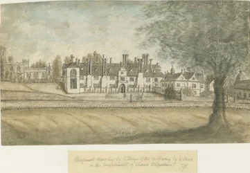 Blithfield Hall: aquarel schilderij
