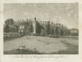Himley Kerk en Pastorie (gravure)