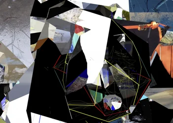 Abstracte geometrische collage