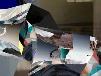 Gefragmenteerd landschap – Abstrakt