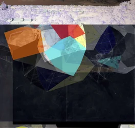 Gelaagde geometrische stad