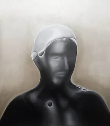 Abstracte donkere figuur