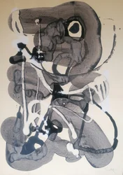 Abstracte inktvormen