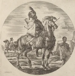 Een zwarte ruiter