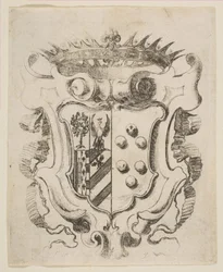 Wapens van de Medici met Della Rovere