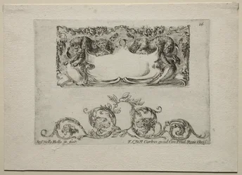 Verzameling van Diverse Caprices en Nieuwe Ontwerpen van Cartouches en Ornamenten: Nr. 16