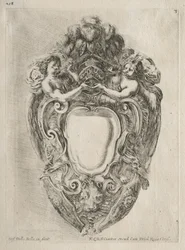 Collectie van Verschillende Caprices en Nieuwe Ontwerpen van Cartouches en Ornamenten: No. 3
