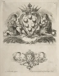 Collectie van Diverse Caprices en Nieuwe Ontwerpen van Cartouches en Ornamenten: Nr. 6