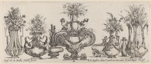 Fantastische vazen, waarschijnlijk 1646