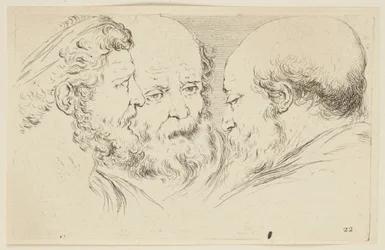 Kopstudies (Verzameling van verschillende stukken voor de kunst van het portretteren, 24)
