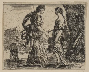 Jupiter en Callisto, uit Game of Mythology Jeu de la Mythologie, 1644