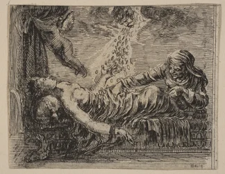 Jupiter en Danaë, uit het Spel van Mythologie