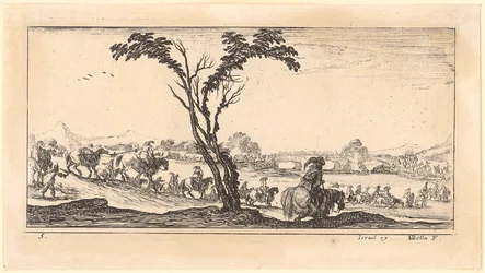 Cavalerie steekt een rivier over