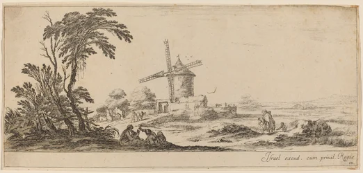 Landschap met Windmolen