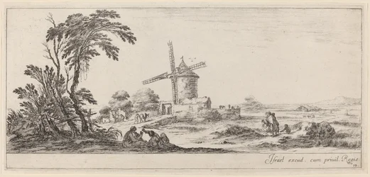 Landschap met Windmolen, in of voor 1647
