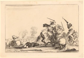 Ruiterslag, blad 4 uit de serie „Verschillende figuren“