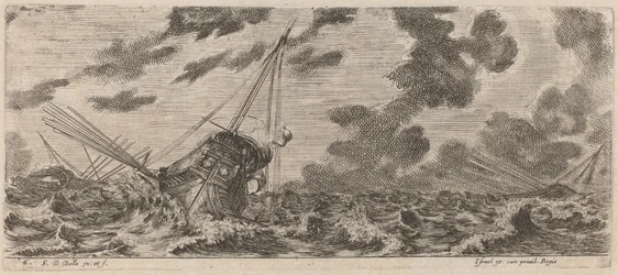 Schip in storm