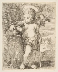 De Heilige Johannes de Doper met zijn Lam, ca. 1649