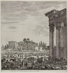 De Tempel van Antonin en de Campo Vaccino