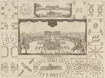 Toernooi Uitgevoerd in Florence voor het Huwelijk van Groothertog Ferdinand II, 1637