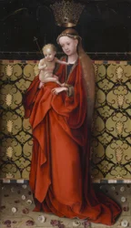 Stefan Lochner / "De door engelen gekroonde maagd", ca. 1450