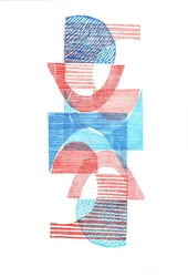 1961 VI, 2016 (linoleumsnede op papier)
