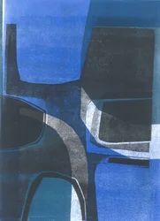 Bogen, 2015 (monoprint op papier)