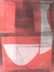 Kom  Kruik, 2015 (monoprint op papier)