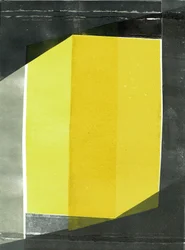 Oblique I, 2020, monoprint op papier