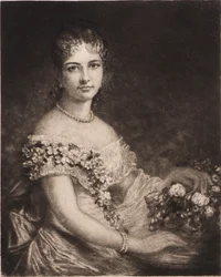 Portret van mevrouw J. Coleman Drayton