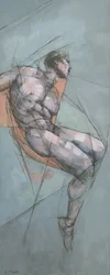 Dynamische abstracte figuur
