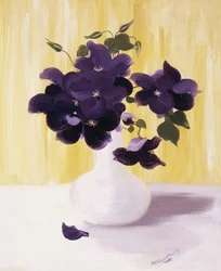 De witte vaas. Schilderij van Stuart Park (1862-1933) Privécollectie.