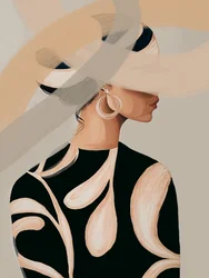 Abstract modeportret
