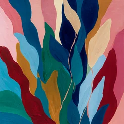Abstracte tropische bladeren