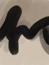 Vloeiende zwarte curve