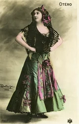 De mooie Otero, ansichtkaart begin 20e eeuw (foto)
