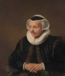 Portret van een oude vrouw