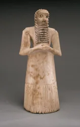 Staande Mannelijke Aanbidder, Vroeg-Dynastiek, c.2900-2600 v.Chr.