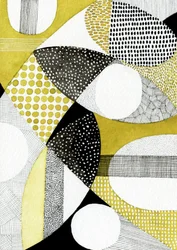 Abstracte gouden vormen