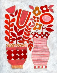 Moderne bloemenvazen